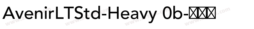 AvenirLTStd-Heavy 0b字体转换